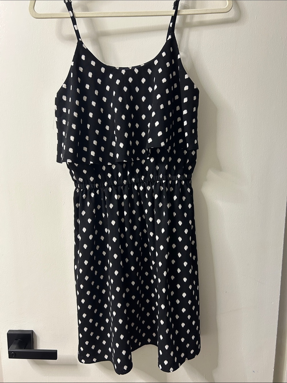 Elle Black and White Polka Dot Dress